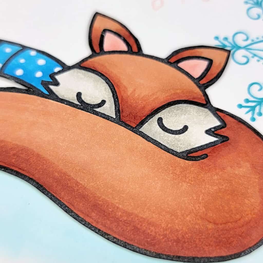 Winter Fox Card