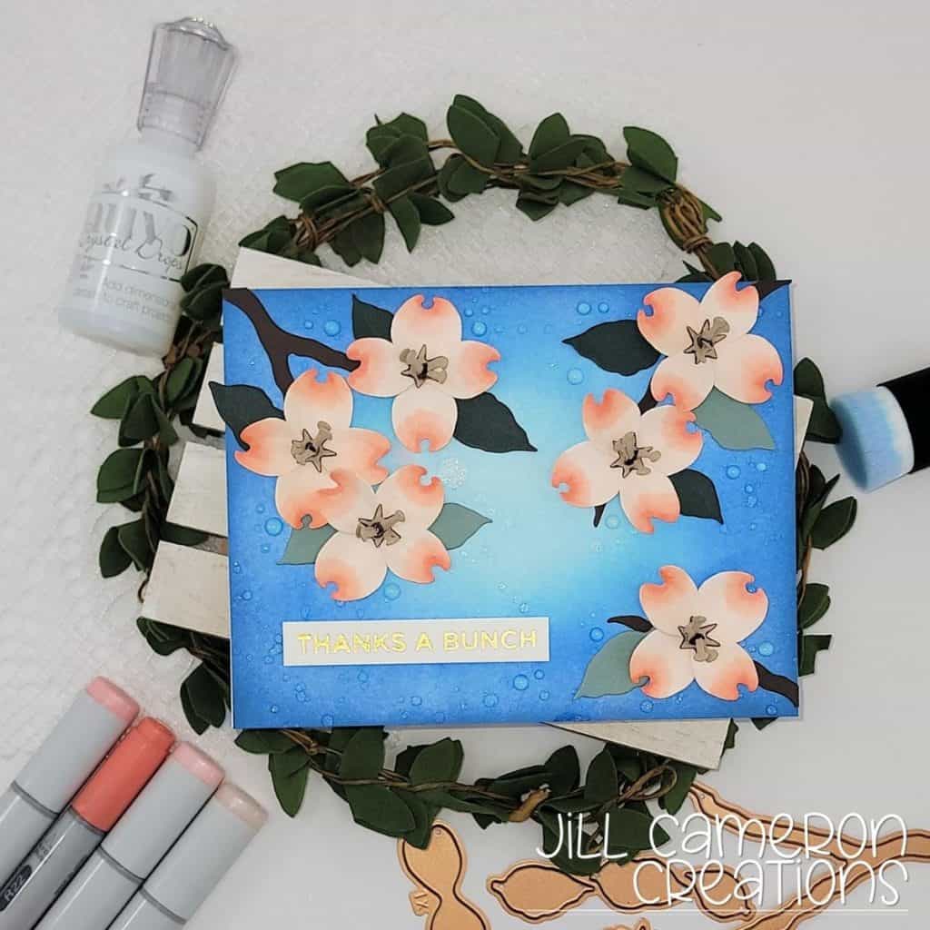 Spellbinders Dogwood Etched Dies 3D flowers