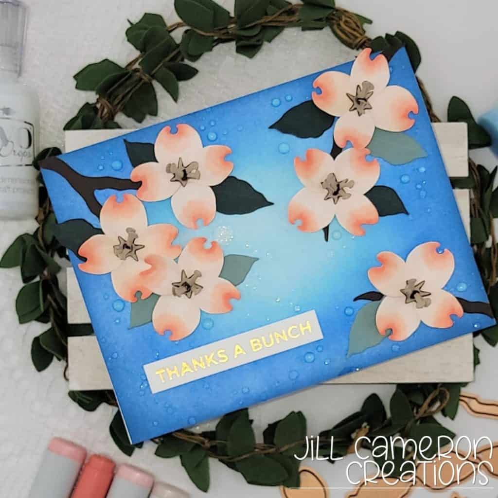Spellbinders Dogwood Etched Dies 3D flowers
