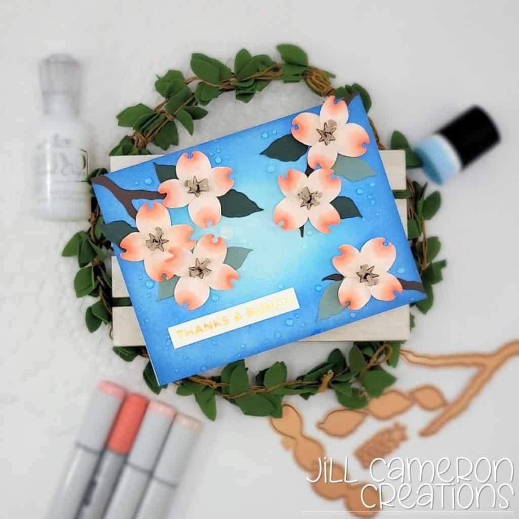 Spellbinders Dogwood Etched Dies 3D flowers