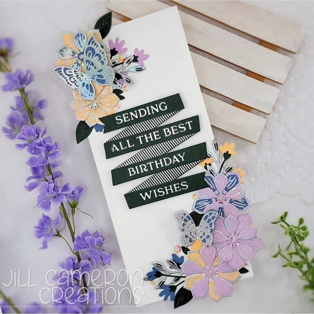 All that Glimmers Slimline Card Spellbinders Glimmer Hot Foil