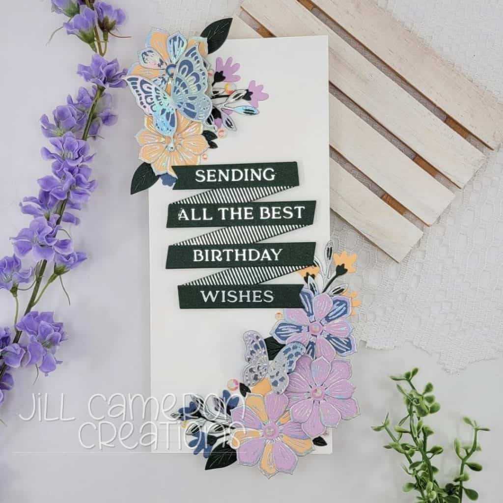 All that Glimmers Slimline Card Spellbinders Glimmer Hot Foil