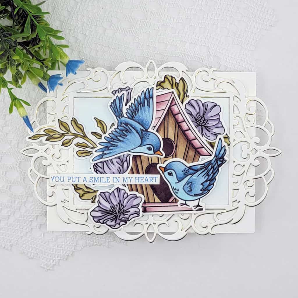 Spring Time Birds Honey Bee Stamps Love Is in the Air