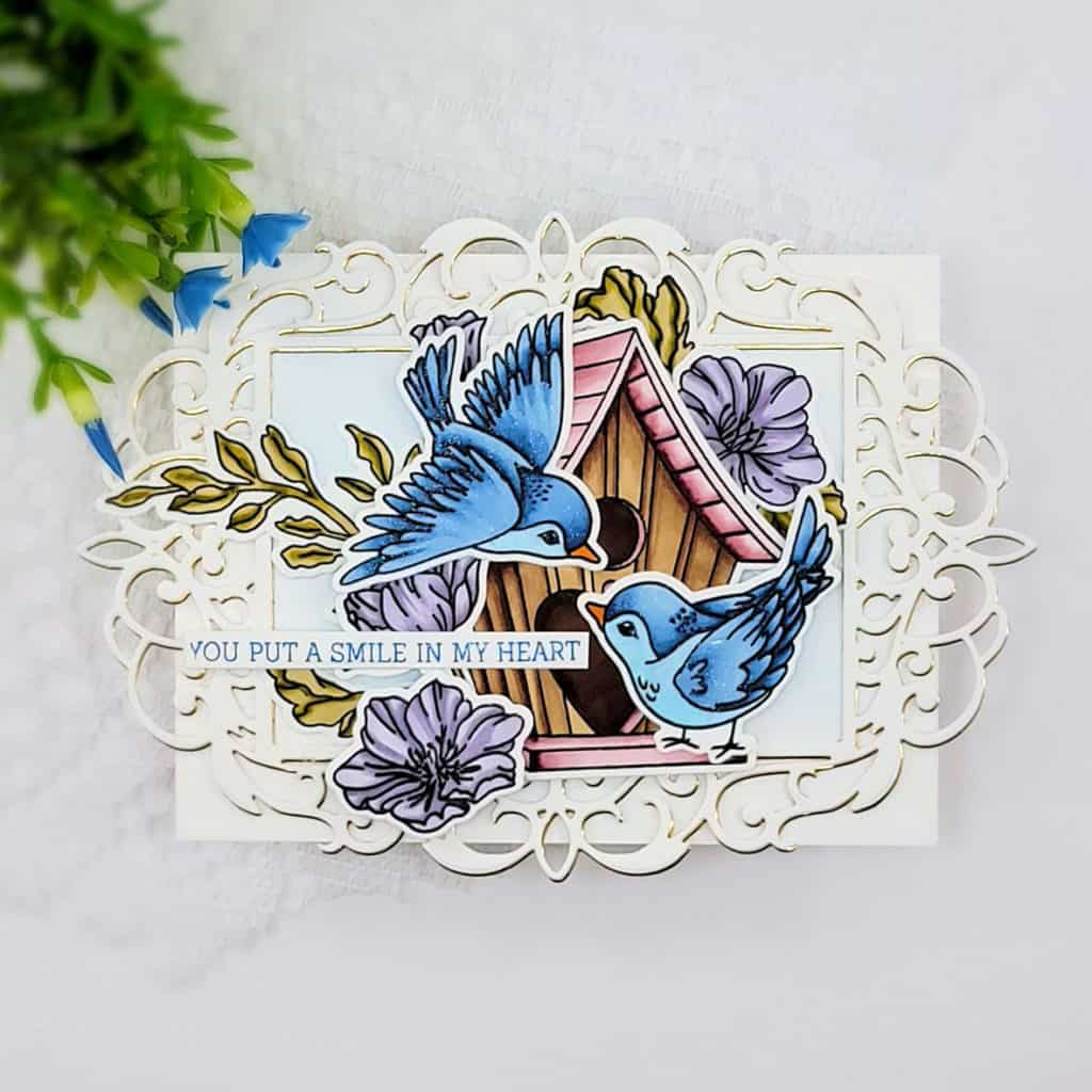 Spring Time Birds Honey Bee Stamps Love Is in the Air