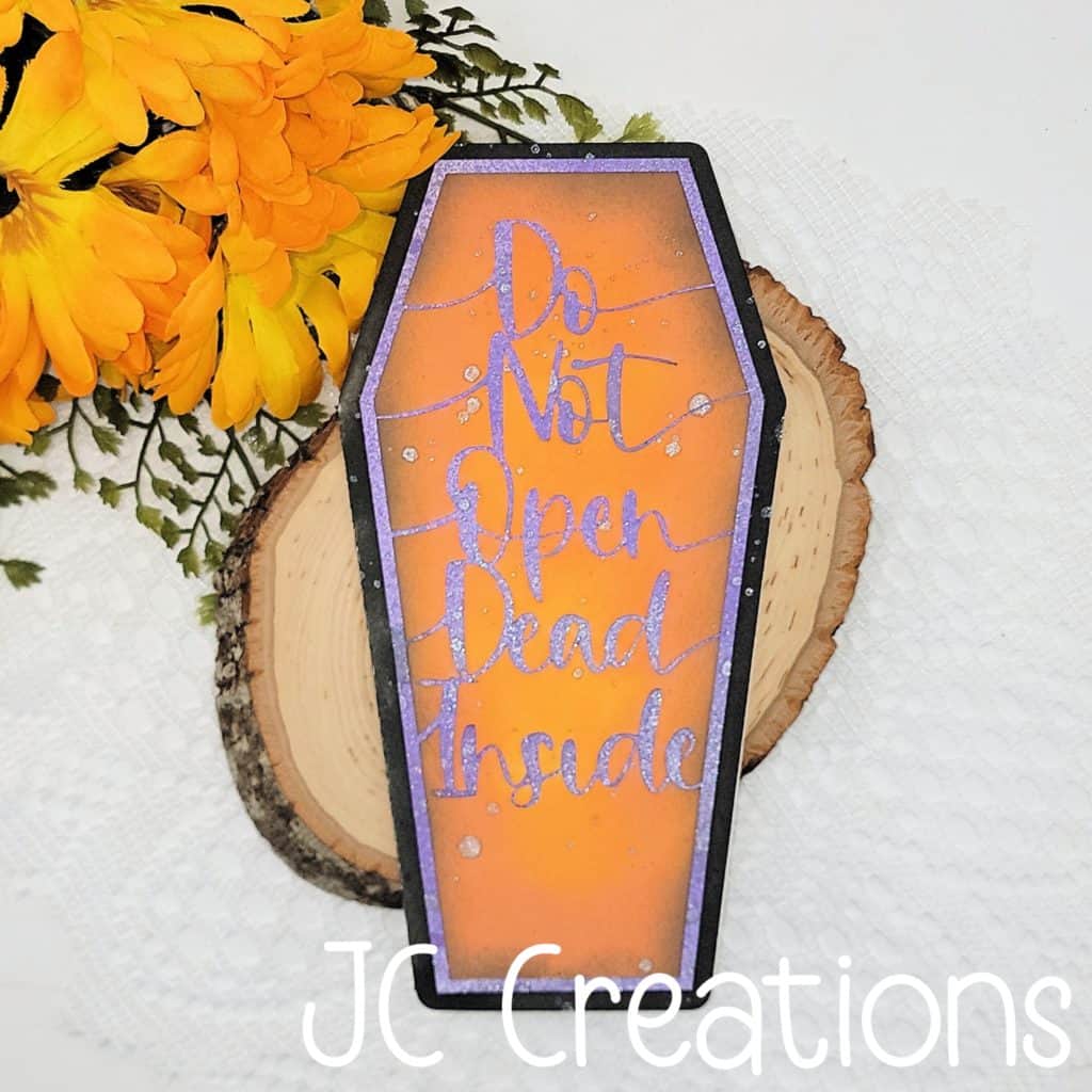 Halloween SVG - Coffin Shaker Card
